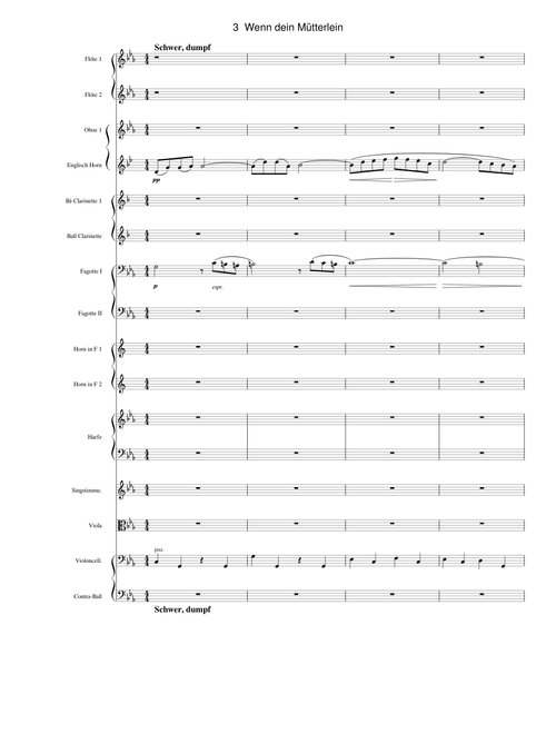 Mahler, Gustav - Kindertotenlieder - 3. Wenn dein Mütterlein
