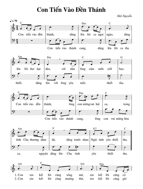 con tiến vào đền thánh - Hải Nguyễn