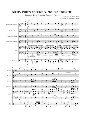 Blurry Flurry (Rocket Barrel Ride Returns) – David Wise Sheet Music for ...