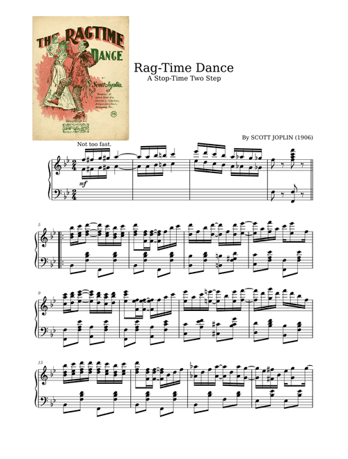 The Ragtime Dance by Scott Joplin (1906)