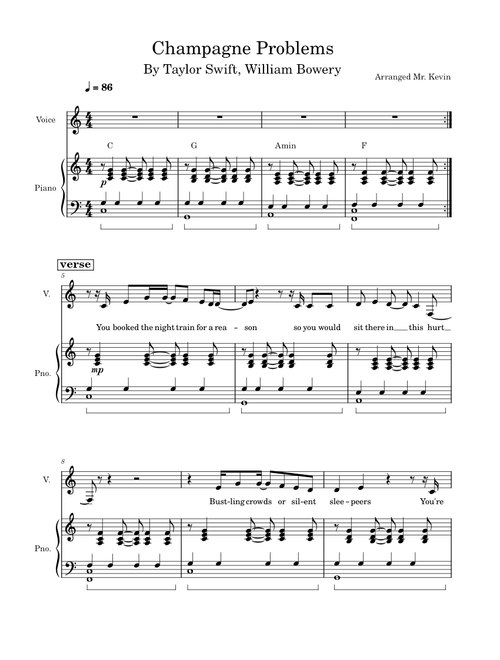 Champagne Problems - Taylor Swift