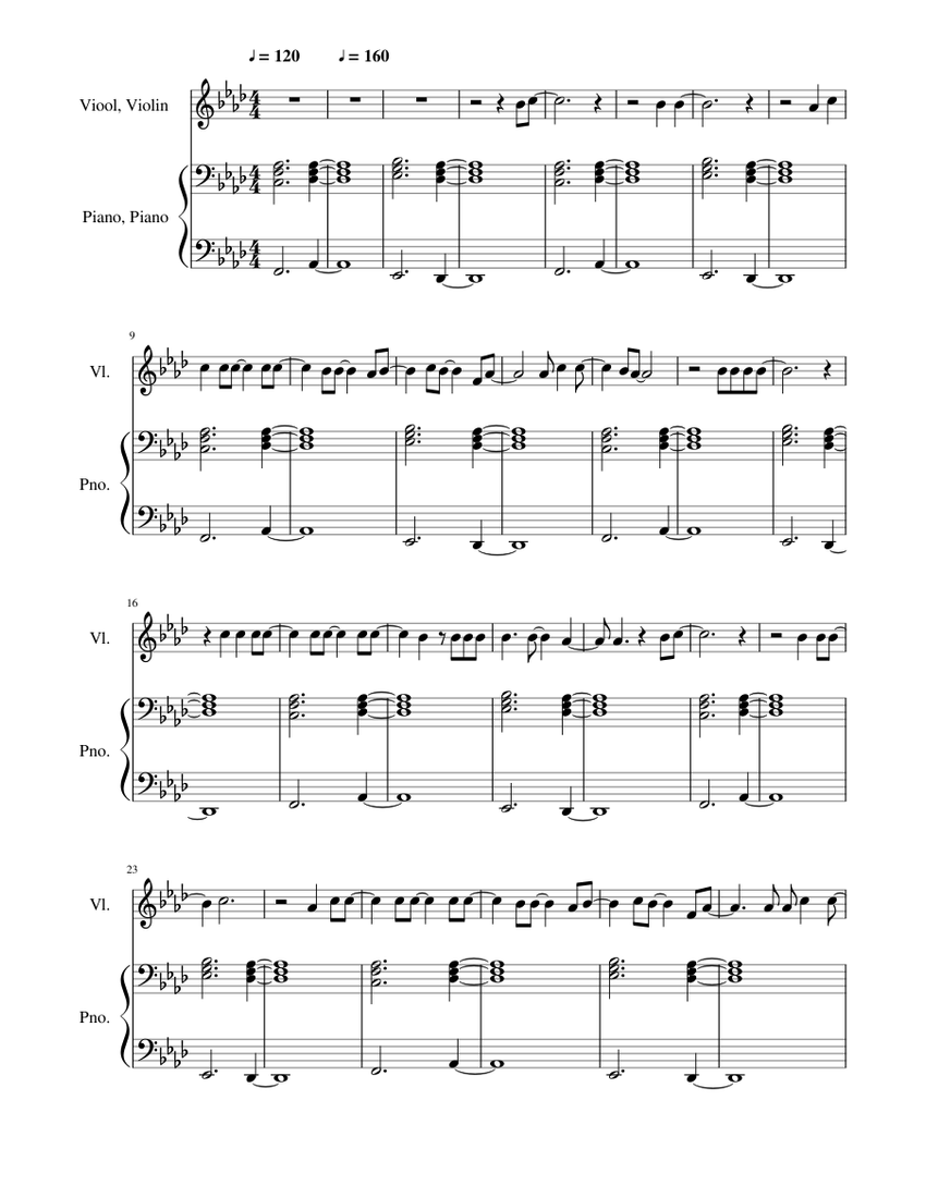 ex doblado esfera Adele Hello Sheet music for Piano, Violin (Solo) | Musescore.com