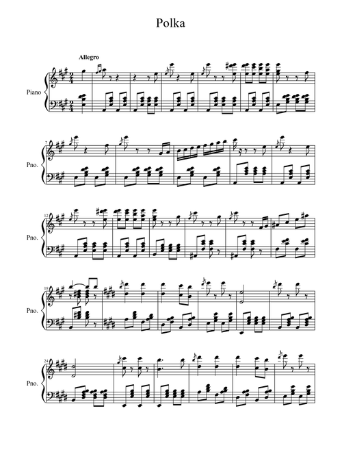 Strauss - Tritsch-Tratsch Polka (Piano)