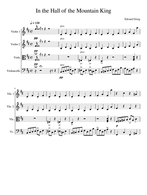 In The Hall of The Mountain King – Edvard Grieg