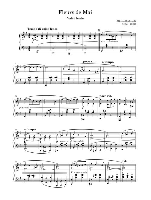 Fleurs de mai – Alfredo Barbirolli
