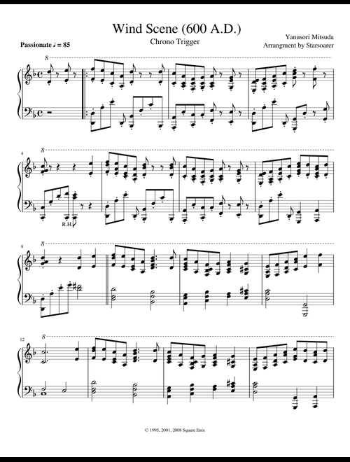 Chrono Trigger Piano OST sheet music by Starsoarer | Play, print