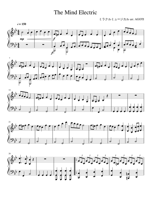 The Mind Electric (Piano Cover)