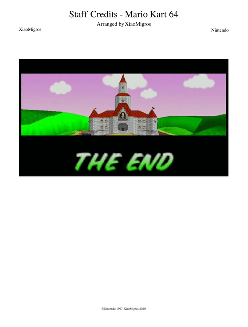 Staff Credits - Mario Kart 64