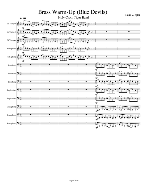 Brass Warm-Up (Blue Devils)