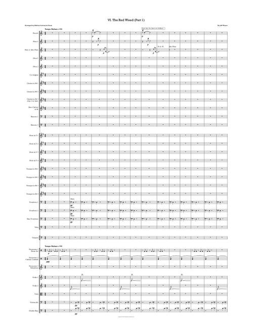 The Red Weed (Part 1) (Arr. Mathew Lorrimore-Davis) - Jeff Wayne (Full Orchestra)