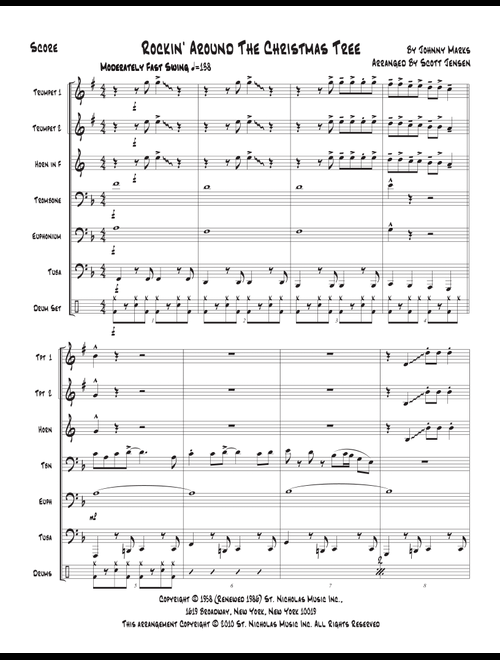 Rockin' Around The Christmas Tree (Arr. Scott Jensen) - LeAnn Rimes (Brass Ensemble)