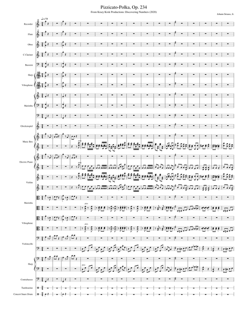 Pizzicato Polka – Johann Strauss Jr. Pizzicato-Polka, Op. 324 - Krazy Krok Productions: Discovering Numbers (2020)