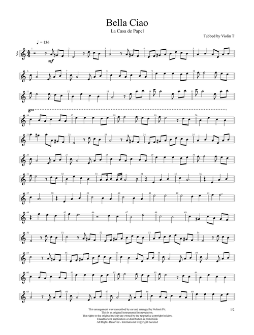 Bella Ciao - Lä Casa de Papel (Violin Solo)