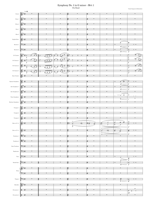 Symphony No. 1 in G minor - Mvt. 1