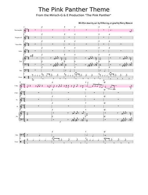 The Pink Panther Theme – Henry Mancini