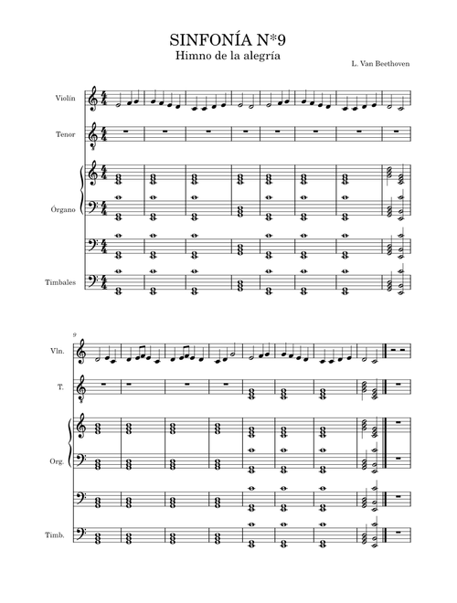 Symphony No.9, Op.125 – Ludwig van Beethoven with instrumental and vocal accompaniment