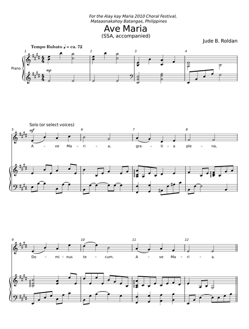 Ave Maria - Jude B. Roldan