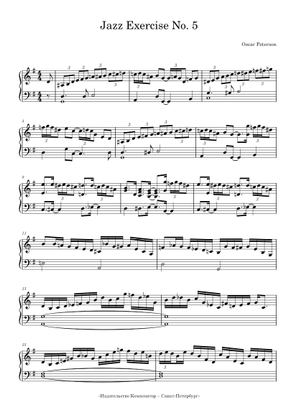 アート・デザイン・音楽 Jazz Exercises and Pieces (Number 2) Oscar Peterson Jazz Exercise No.2 | PDF