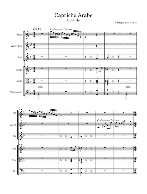 Capricho Árabe – Francisco Tárrega