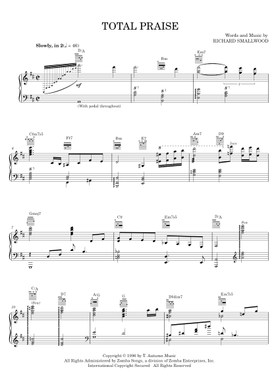 Free Richard Smallwood sheet music | Download PDF or print on