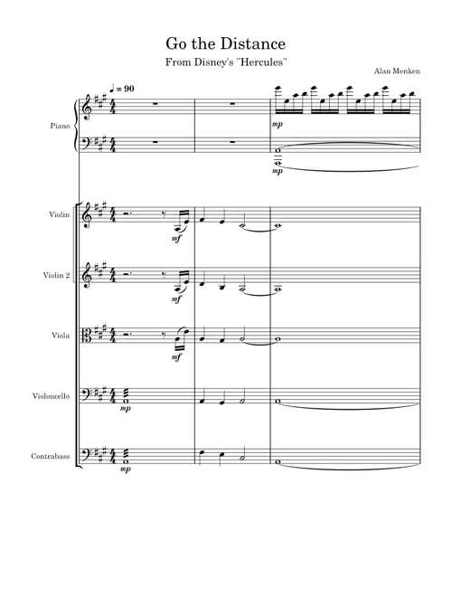 Go The Distance – Alan Menken