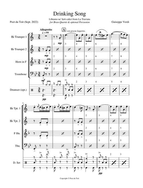 Libiamo Ne' lieti Calici – Giusseppe Verdi