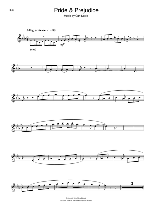 Pride And Prejudice - Carl Davis (Flute Solo)