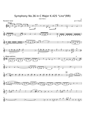 Symphony No.36 in C major, K.425 - Wolfgang Amadeus Mozart Sheet