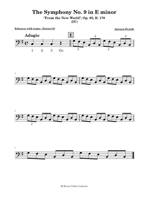 Symphony No.9 in E minor, Op.95; B 178, 'From the New World' Allegro con Fuoco – Antonín Dvořák
