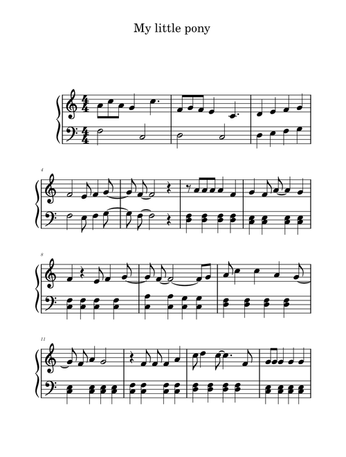My little pony theme song