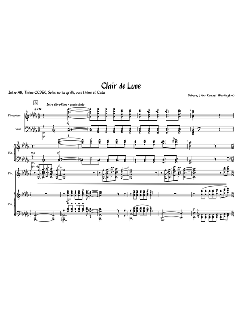 Clair De Lune – Debussy - Arr Kamasi Washington