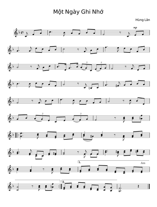 Một Ngày Ghi Nhớ - Hùng Lân