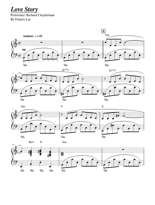 Love Story -Richard Clayderman-