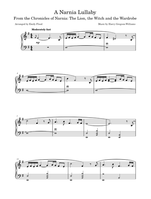 A Narnia Lullaby – Harry Gregson-Williams