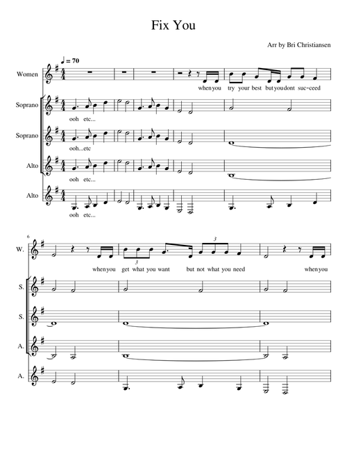 Fix You – Coldplay