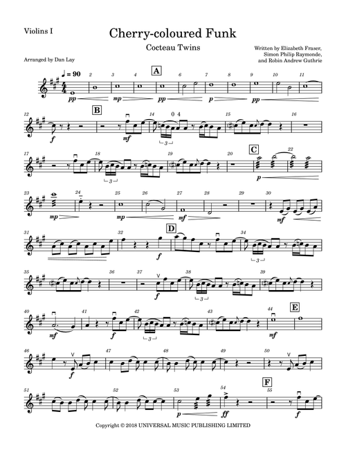 Cherry-coloured Funk (Arr. Dan Lay) - Cocteau Twins (String Quartet)