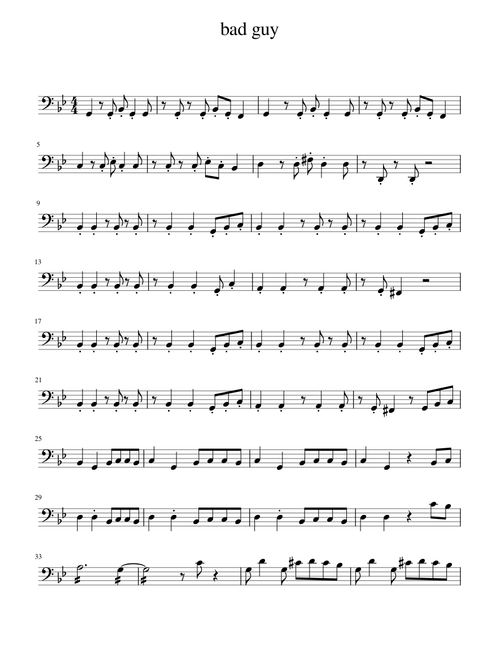 Billie Eilish - Bad guy cello