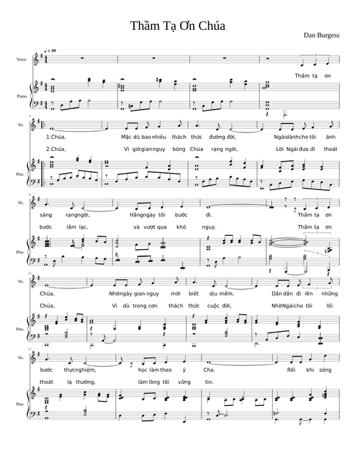 Thầm Tạ Ơn Chúa