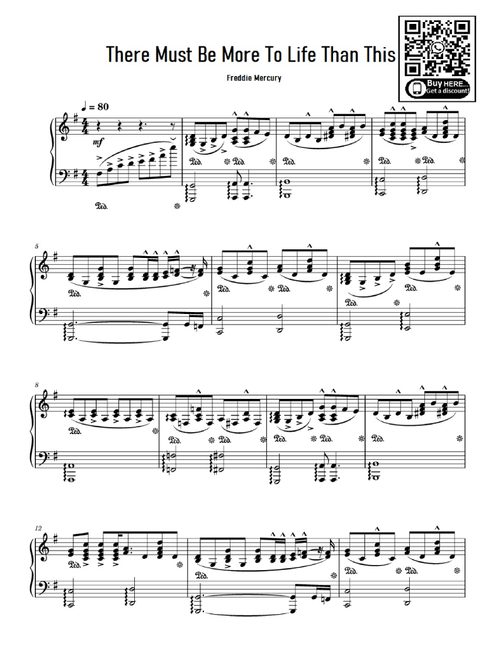 There Must Be More To Life Than This (Arr. eduardo) - Mercury (Easy Piano)