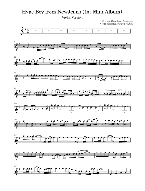 Hype Boy – NewJeans (Violin Version)