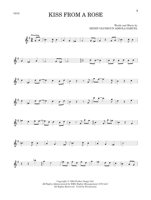 Kiss From A Rose - Seal (Oboe Solo)