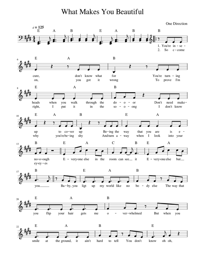 one-direction-what-makes-you-beautiful-sheet-music-with-chords-for