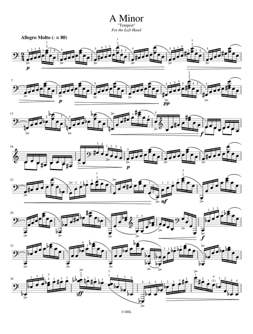 A minor - "Tempest" (for the Left Hand)