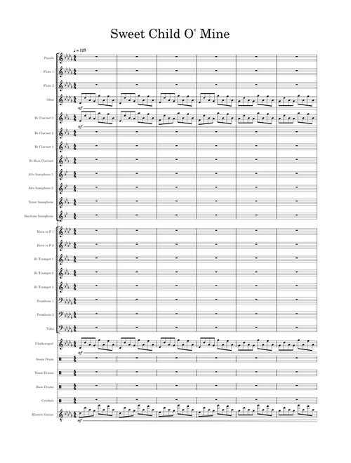 Sweet Child O' Mine  – Guns N' Roses - Marching Band