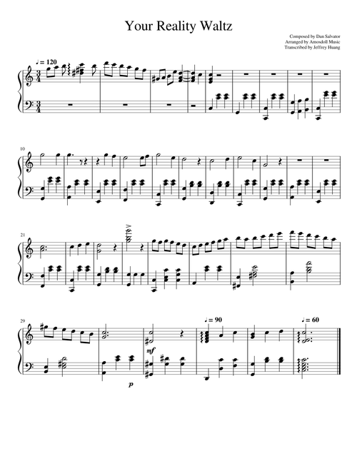 Doki Doki Literature Club Your Reality Waltz Piano Cover