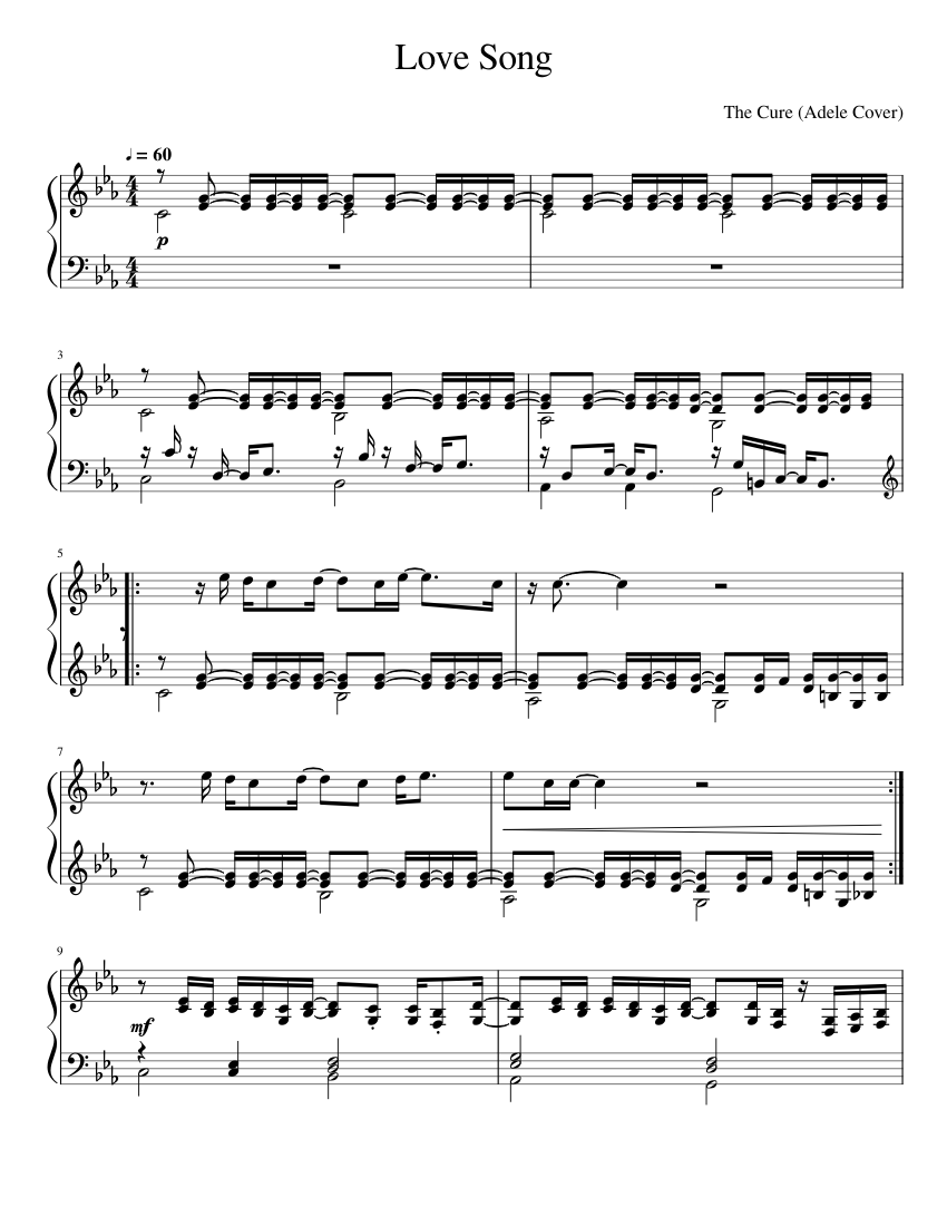 Love Song Sheet music for Piano (Solo) | Musescore.com Love Song Sheet music for Piano (Solo) | Musescore.com