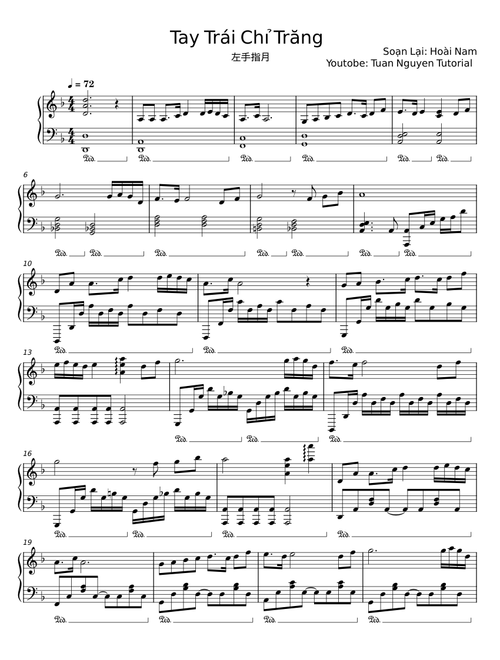 Tay Trái Chỉ Trăng - Hoài Nam