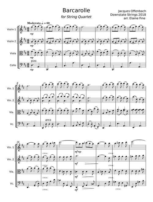 Barcarolle - Jacques Offenbach
