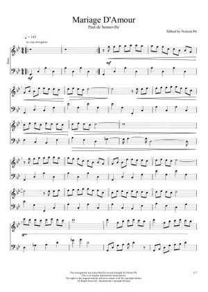 Mariage d'Amour – Paul de Senneville Marrige d'Amour (Easy Piano) Sheet ...