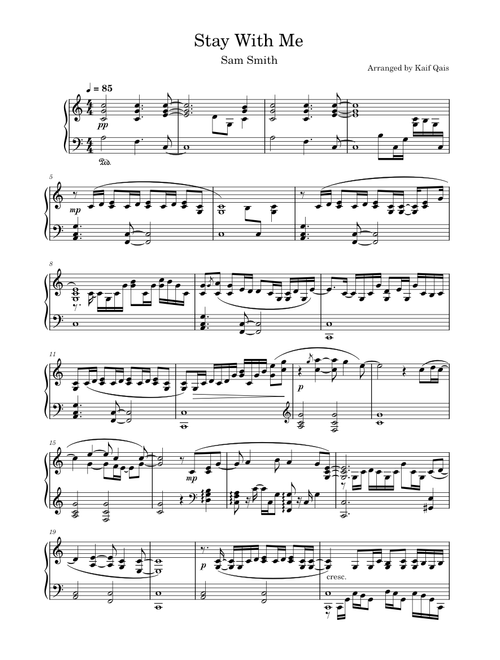 Stay With Me - Sam Smith
